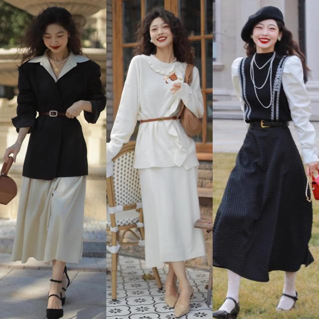 适合女生显腿长的款式上衣,上衣很长的裙子很短怎么穿好看