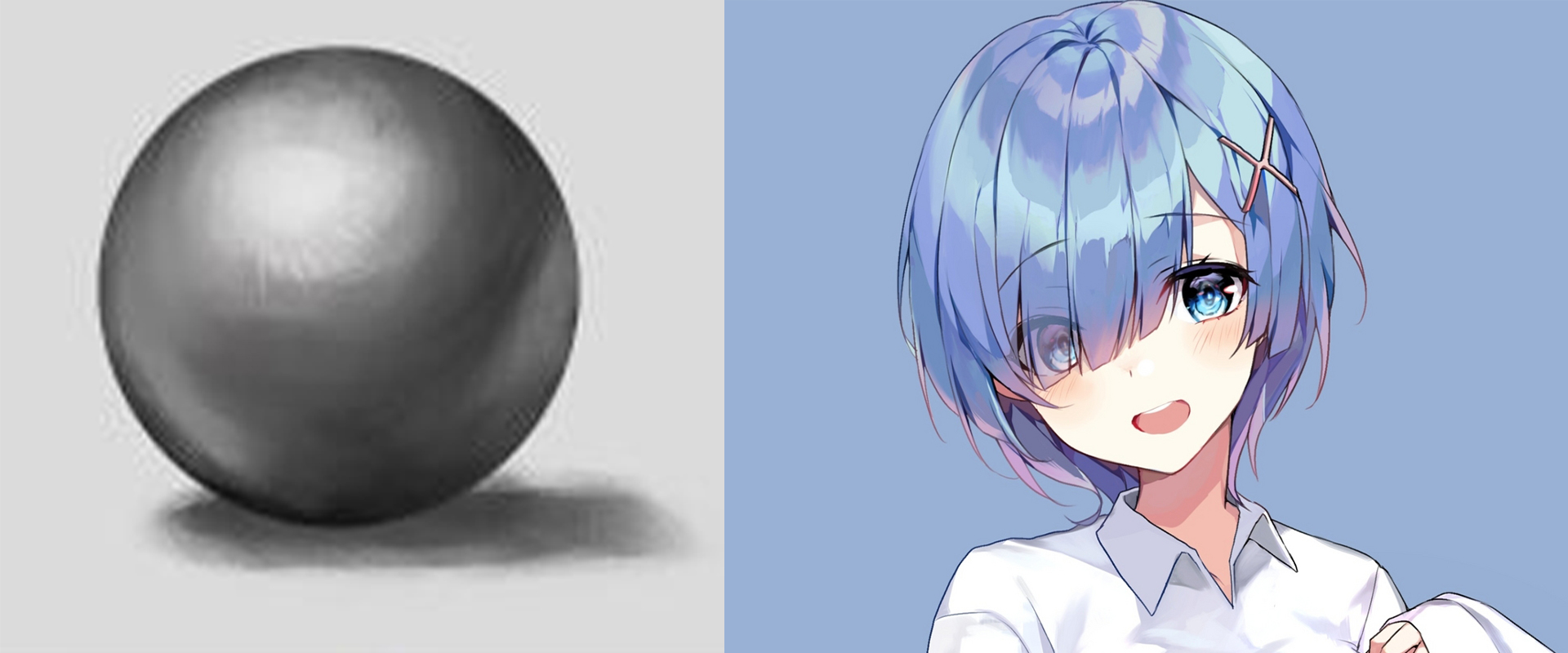 素描头发怎么画出体积感,头发局部特别容易上色