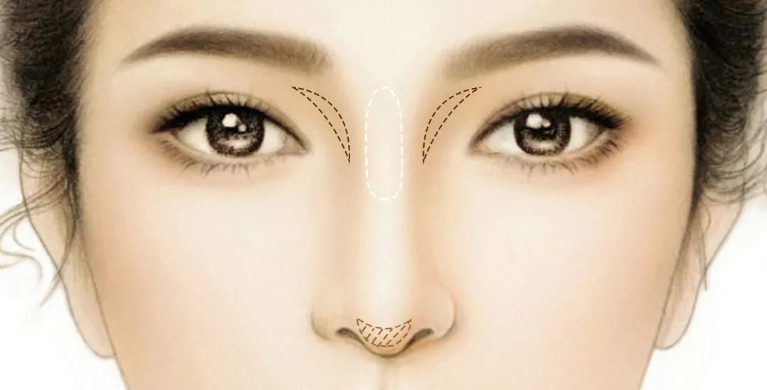 鼻影的万能画法,万能鼻子修容法