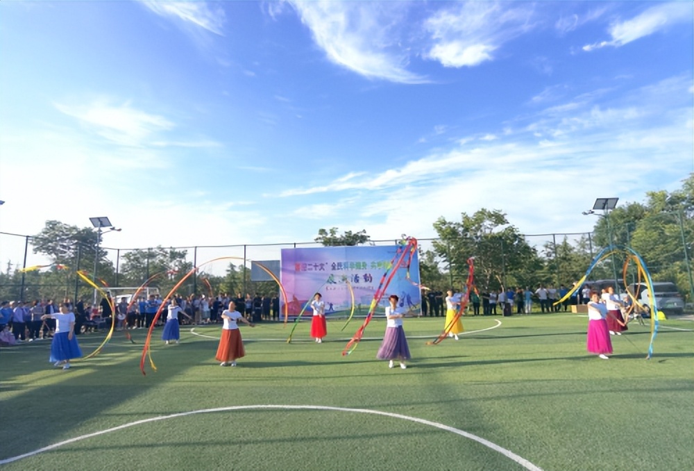 我县开展全民健身系列展演活动,全民健身运动会暨民俗文化展演