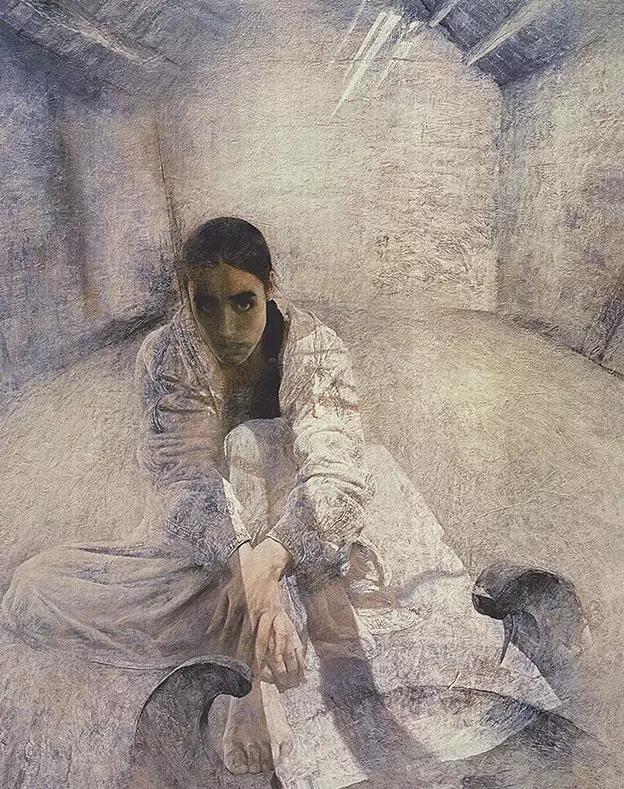 罗中立何多苓油画欣赏,何多苓人物油画教学视频