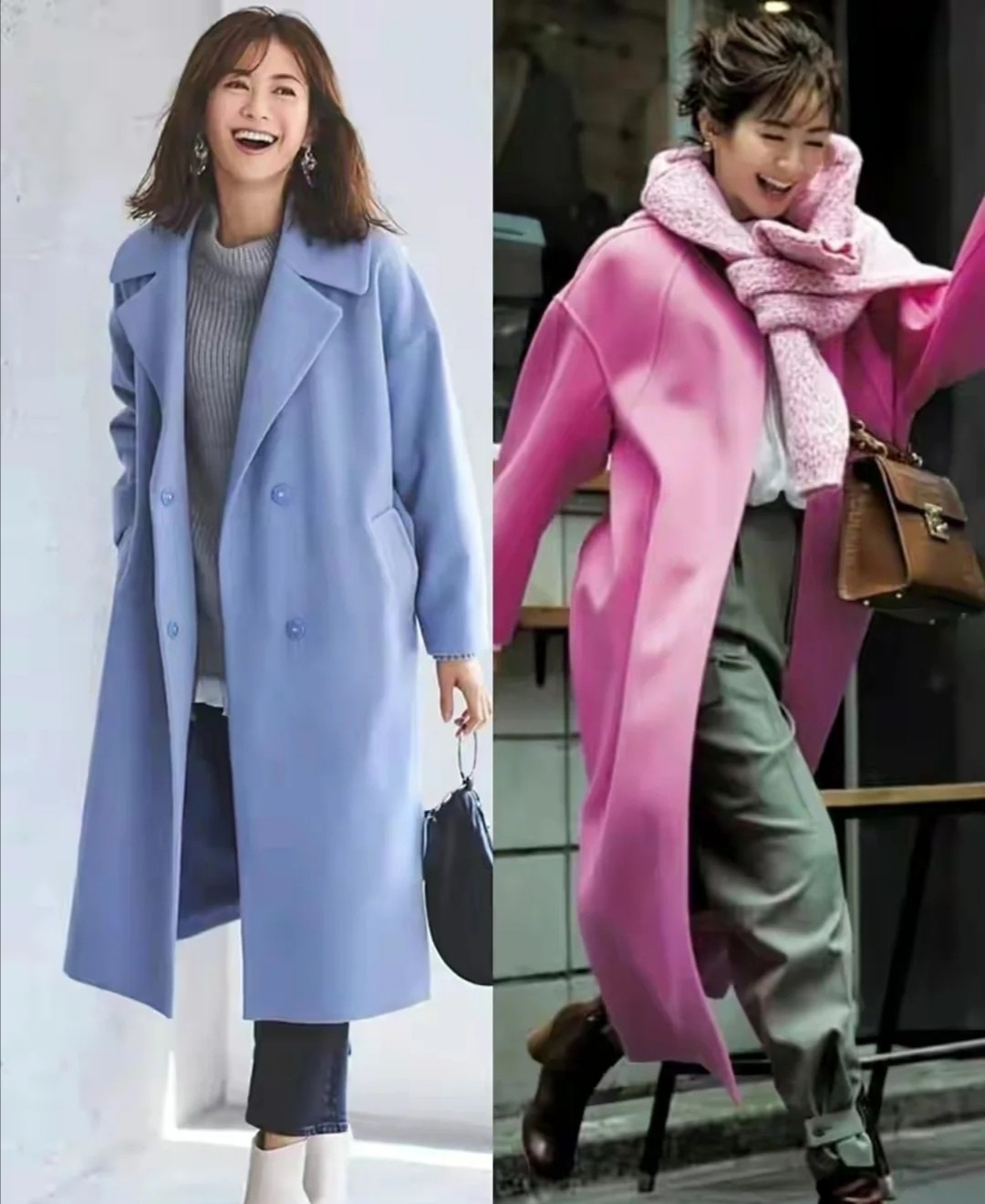 日常实用穿搭周一look气质大衣,日系柔美风格穿搭大衣