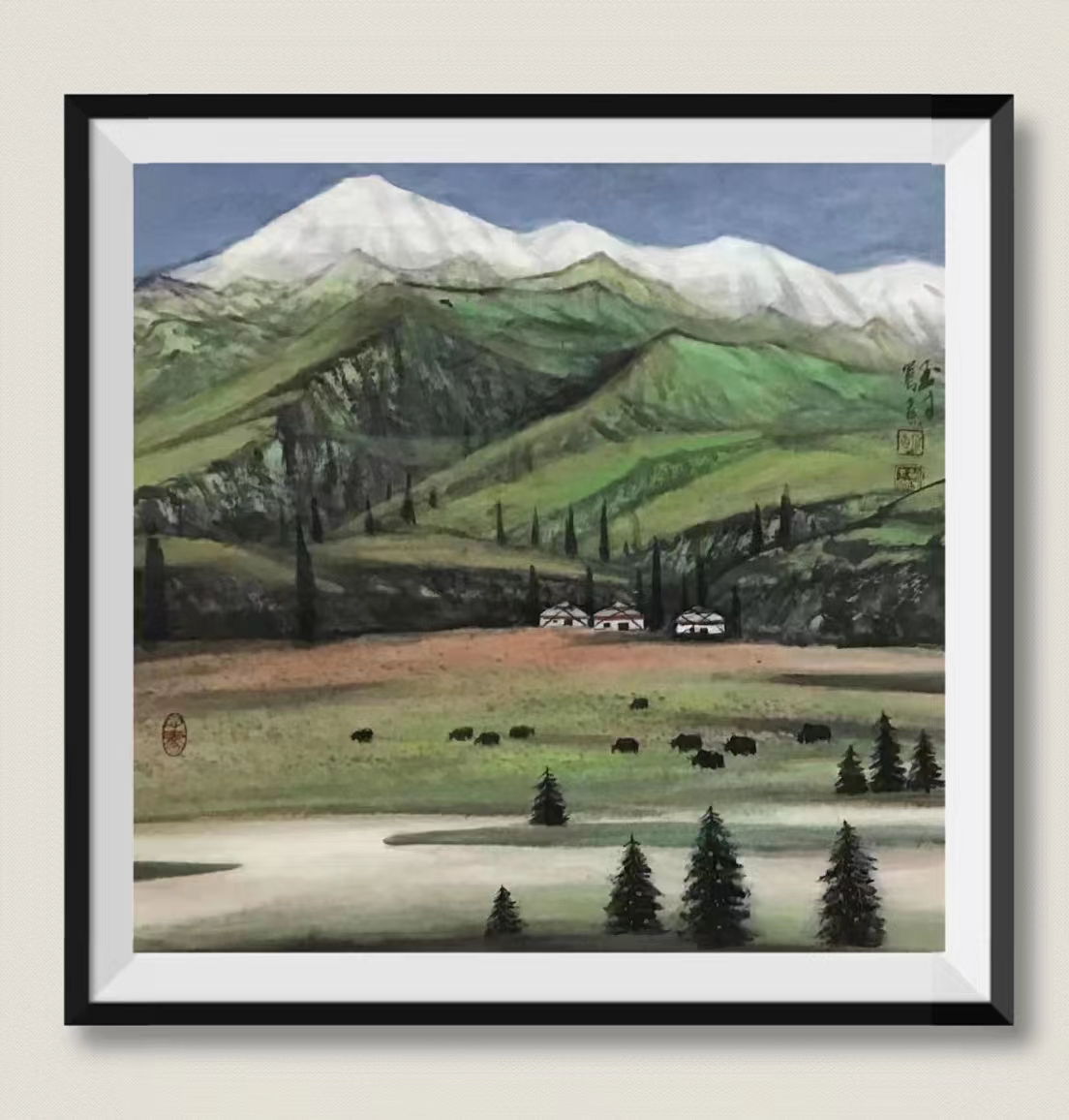 画家有着独特的艺术视角和灵感,画家的文化自信心得体会