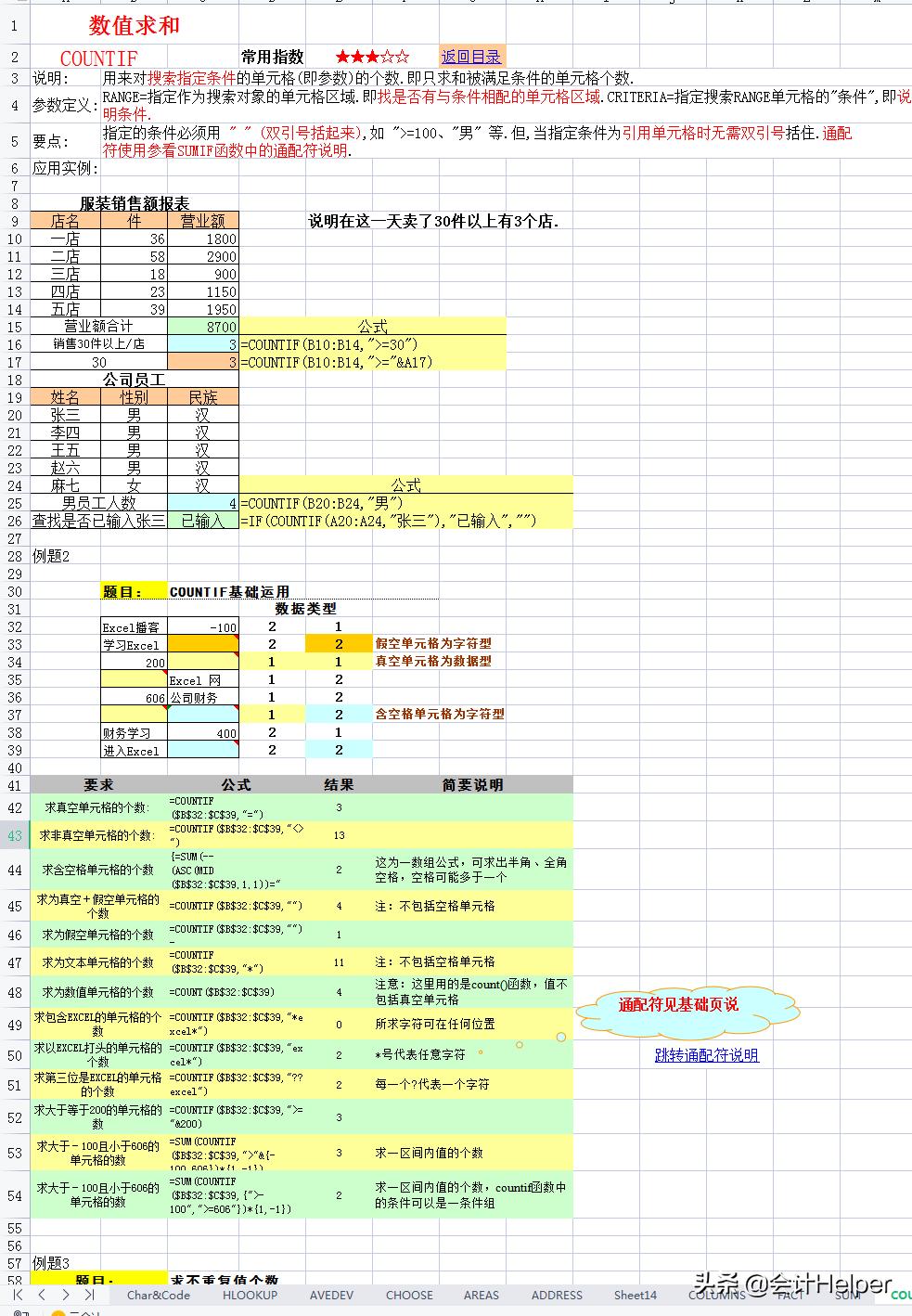 函数公式大全讲解和实例,10个函数计算公式大全