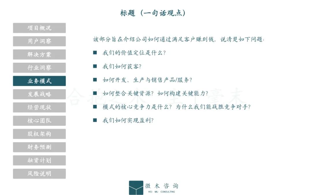 品牌商业计划书模板,项目商业计划书模板