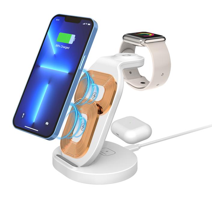 三合一无线充,桌面无线充多合一