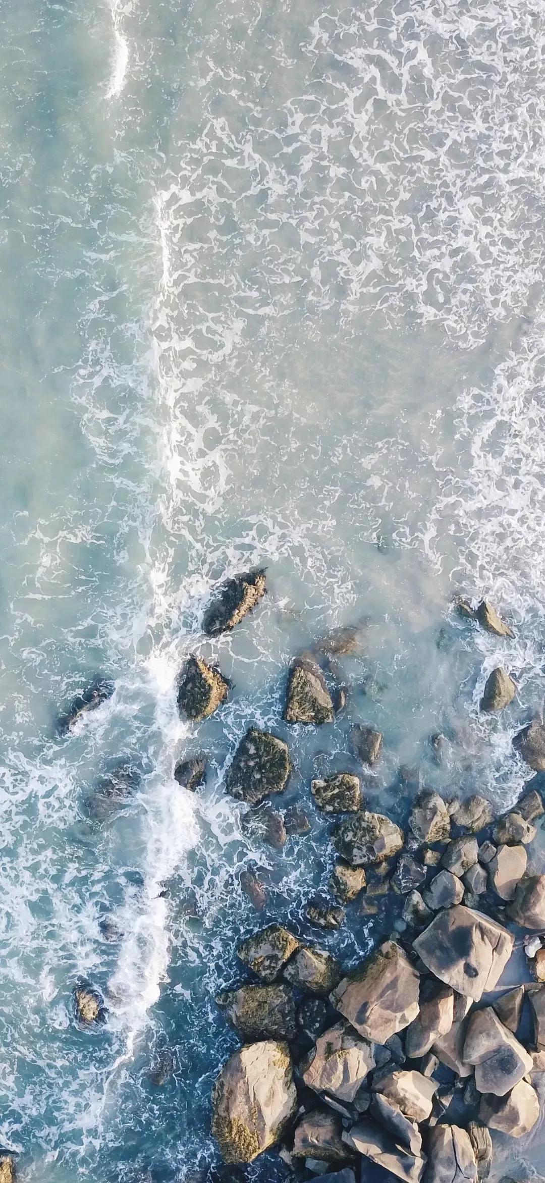 大海壁纸｜大海边，守候朝霞，聆听海浪的乐章