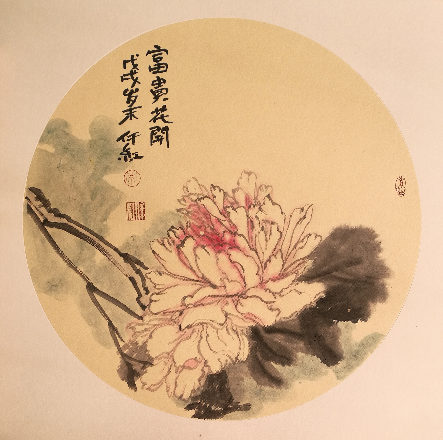 福虎迎春儿童画作品说明,福虎迎春吉祥如意