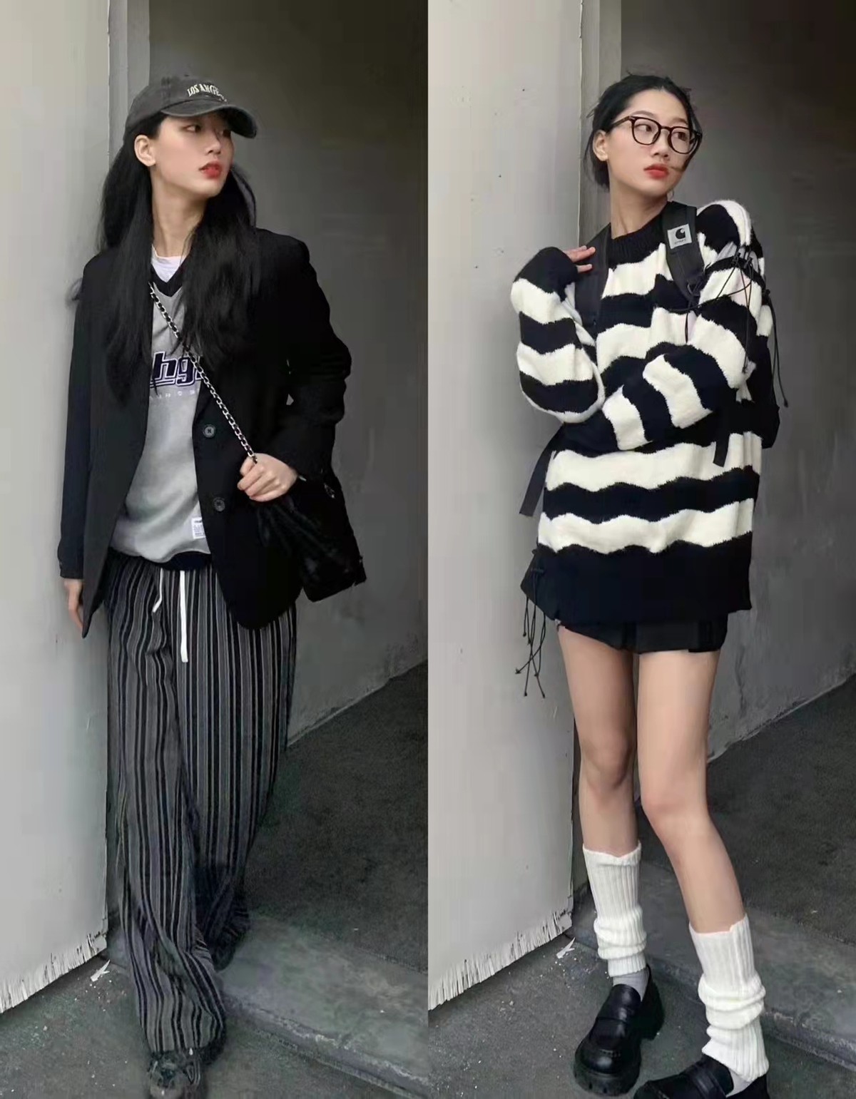 早春韩系休闲穿搭女,衣品韩系女装