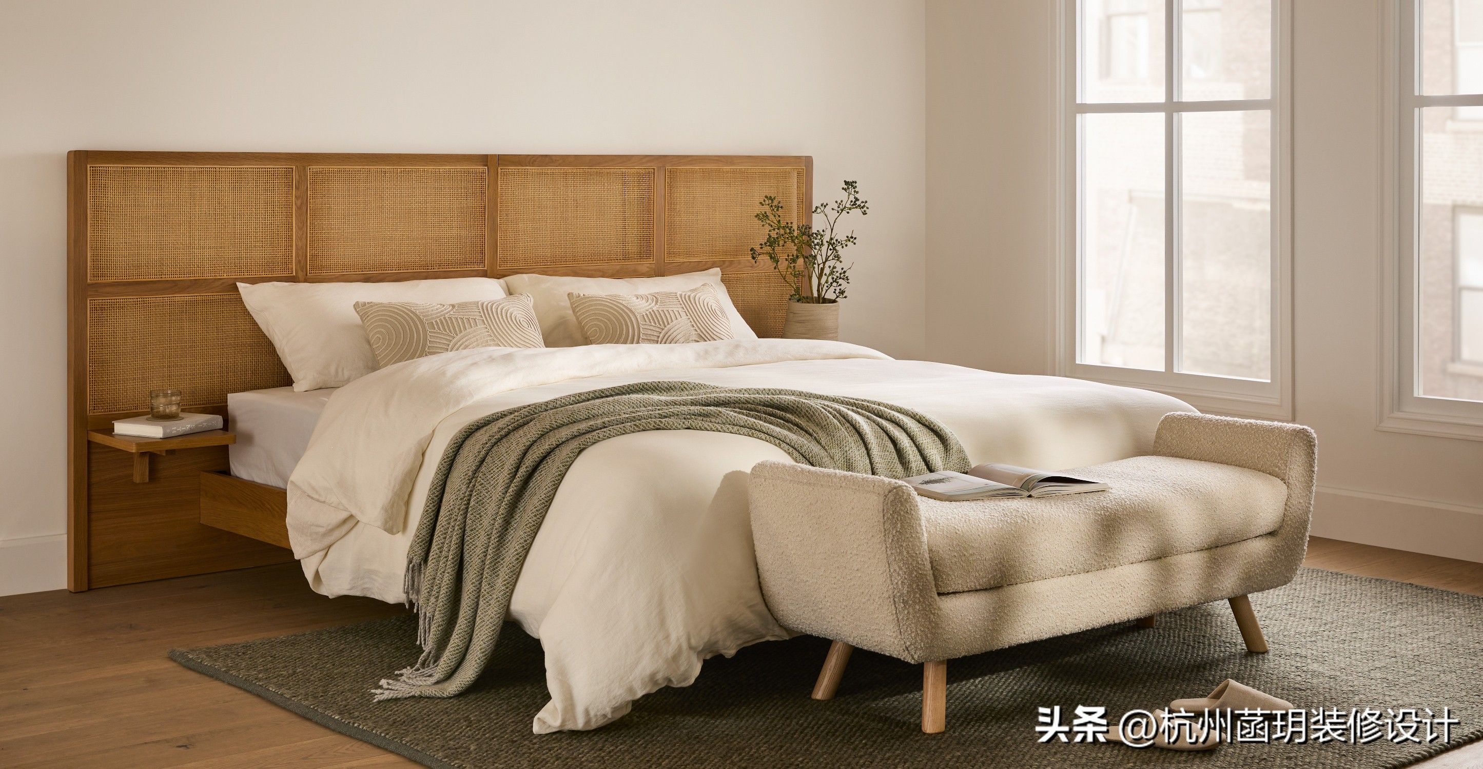 白色、粉色、蓝色、灰色，四大色系卧室墙壁搭配分享~