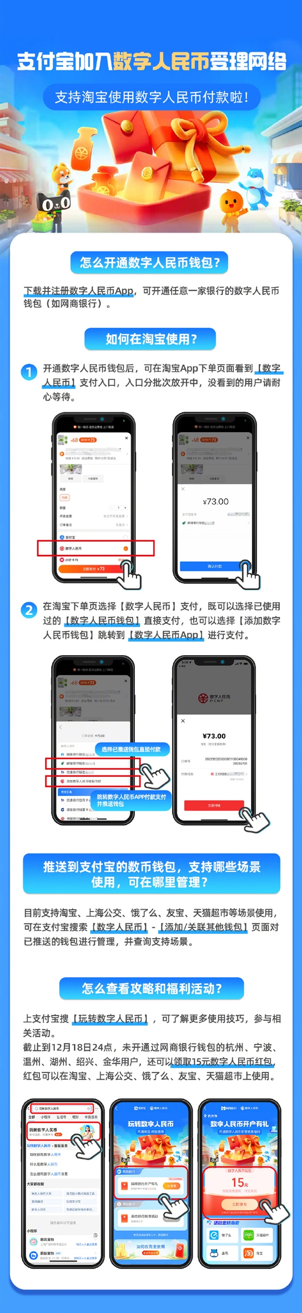 淘宝什么时候支持数字人民币,支付宝怎么给淘宝人民币付款
