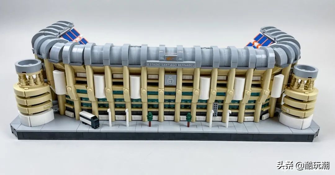 乐高伯纳乌足球场3800块,乐高皇家马德里球场