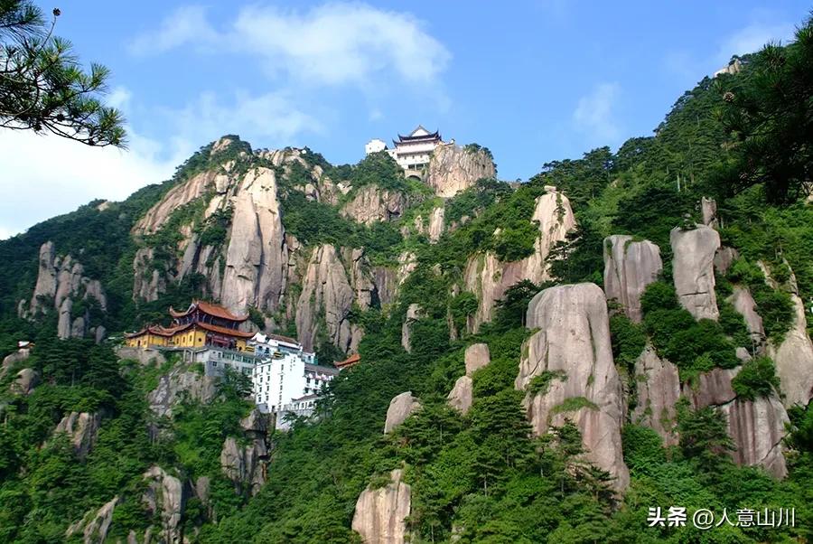 九华山云海水墨画,九华山水墨画