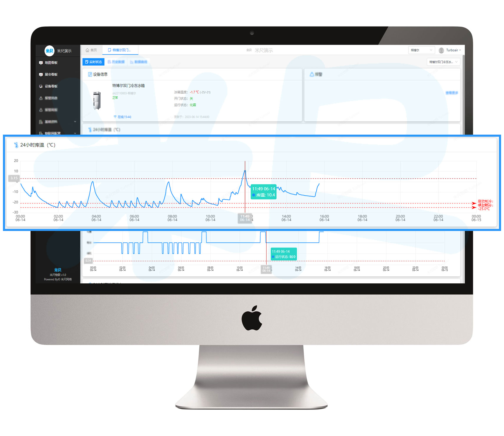 冰箱里面温度开关哪个是工作状态,冰柜温度开关