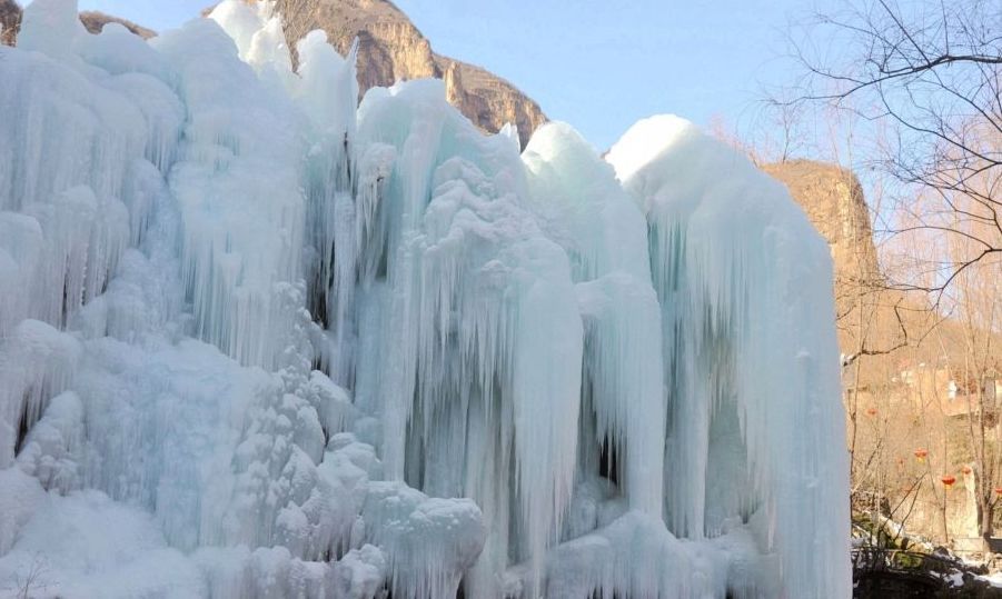 保定周边一日游的绝佳去处冰瀑,平山沕沕水冰瀑一日游攻略