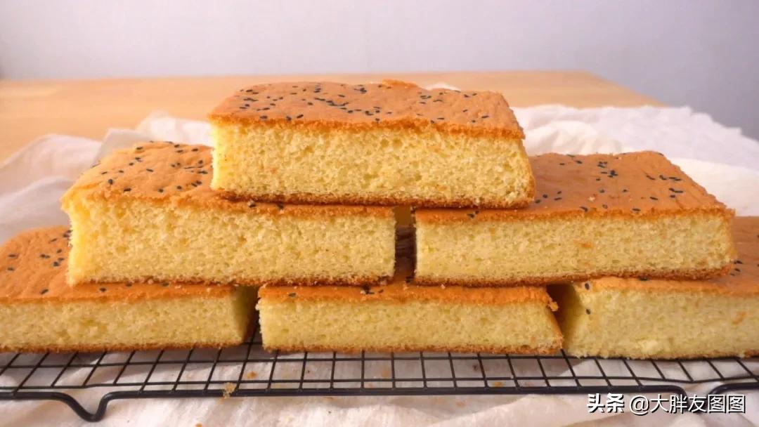 最简单的老式蛋糕的做法,松软细腻好吃的无水蛋糕的做法
