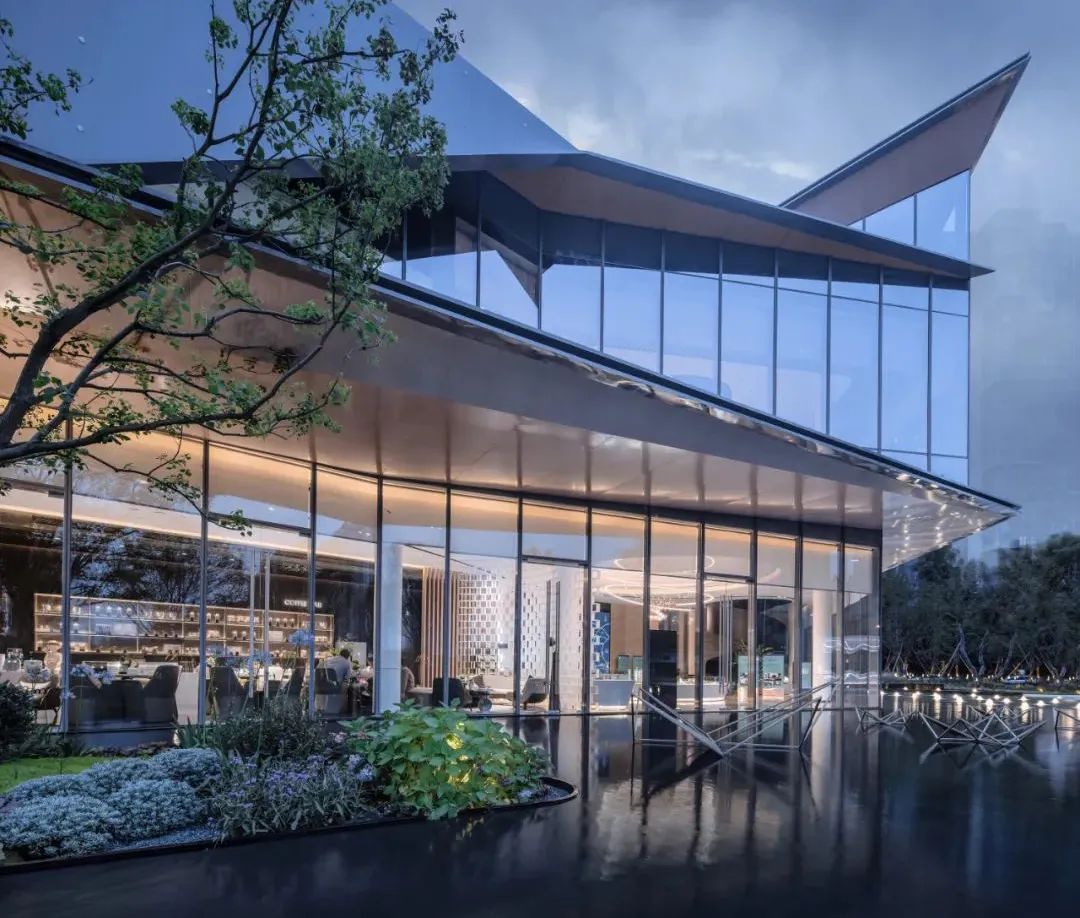 建筑铝材幕墙效果图,建筑装饰铝板设计加工