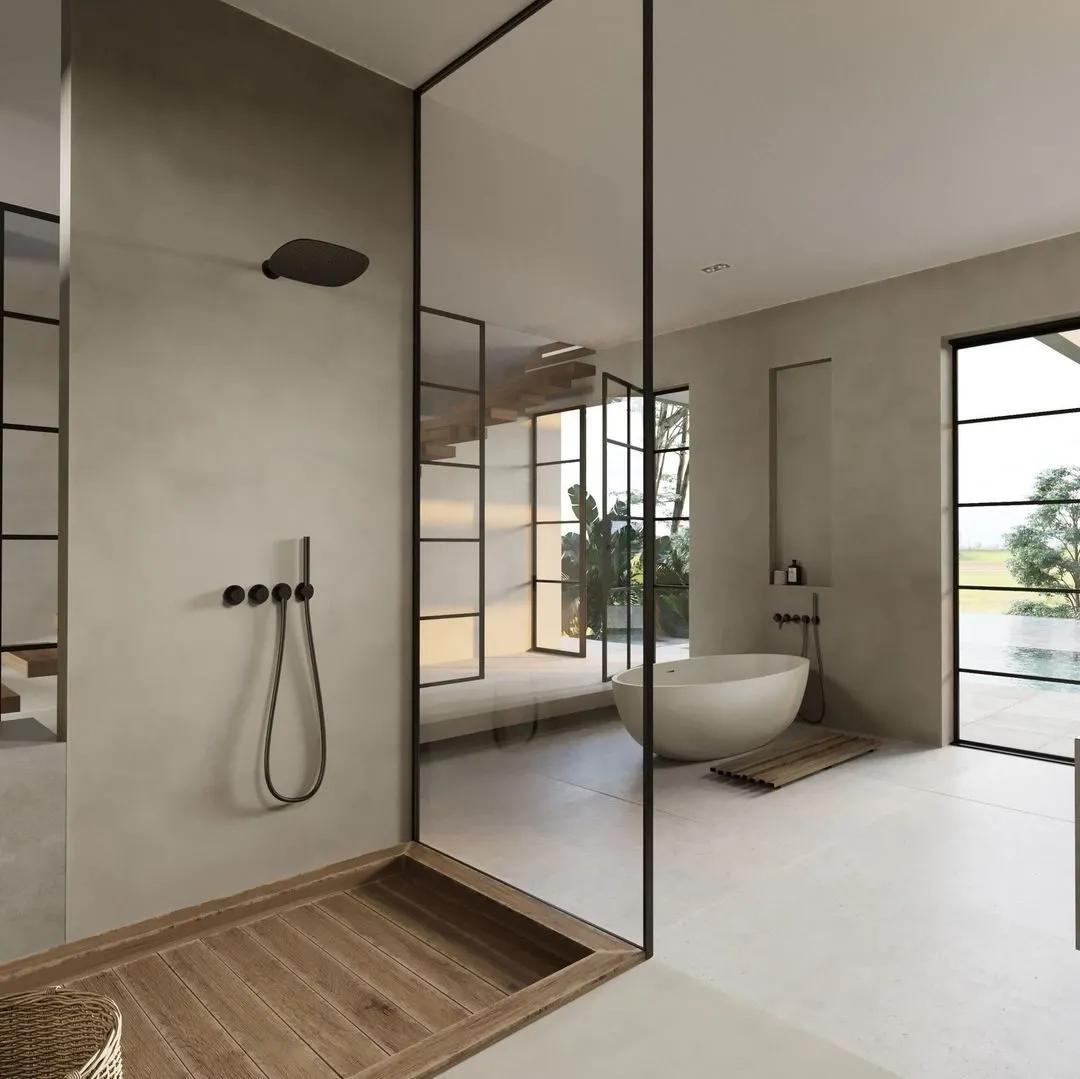 卫生间不做玻璃隔断怎么干湿分离,浴室干湿分离用玻璃隔断还是浴帘