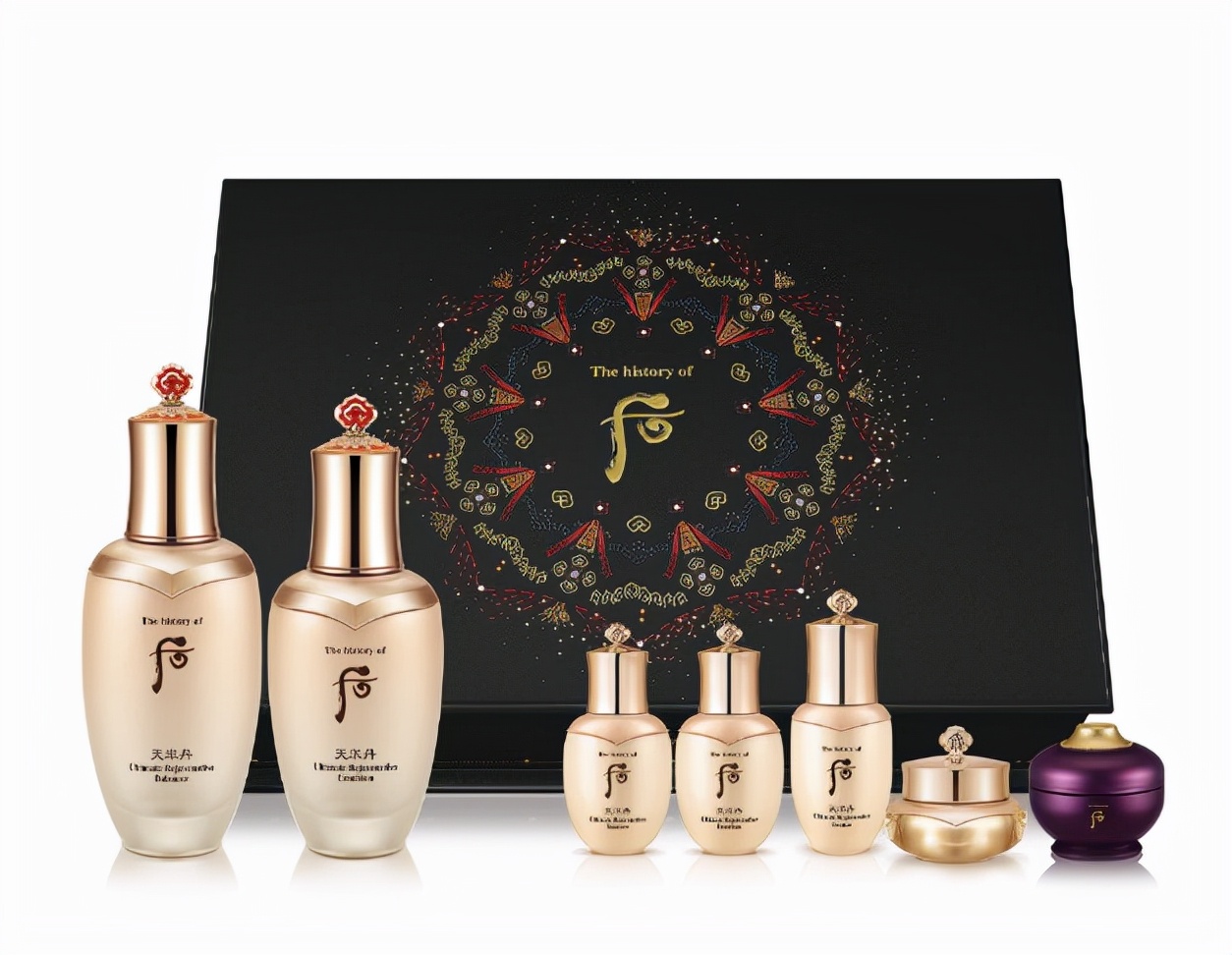 whoo后天气丹花献大礼盒,whoo玉琼防晒粉饼