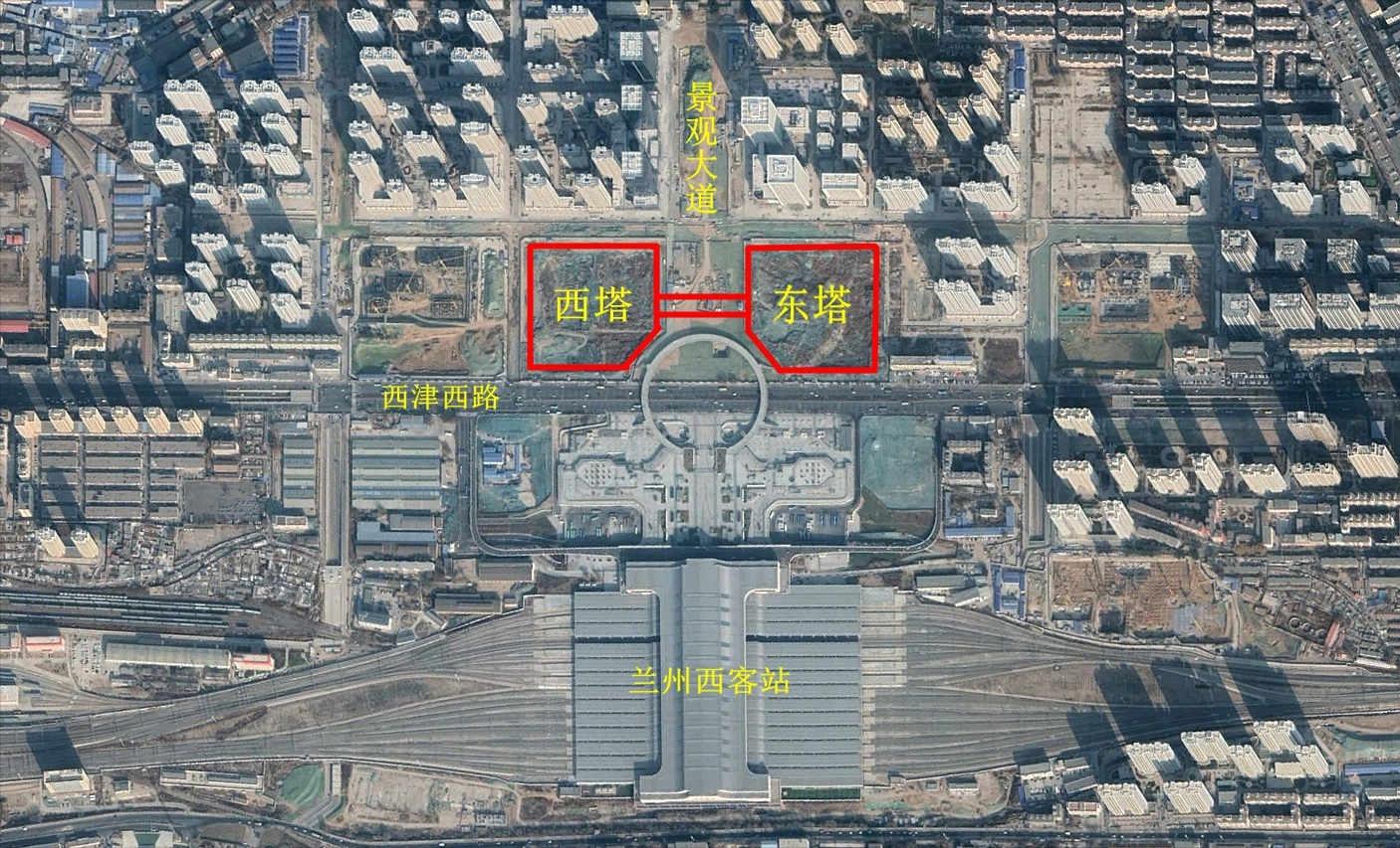 兰州中心双子塔,双子塔造价多少亿