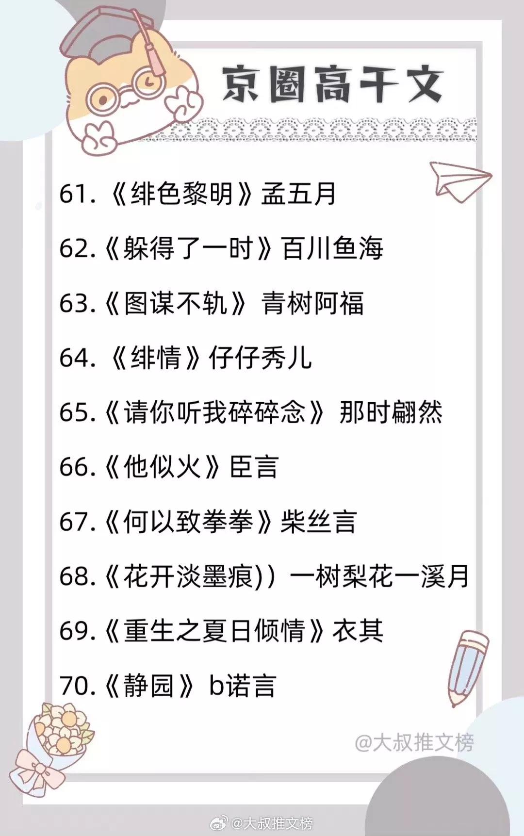 最新的京味高干小说,看得很爽的小说推荐高干文