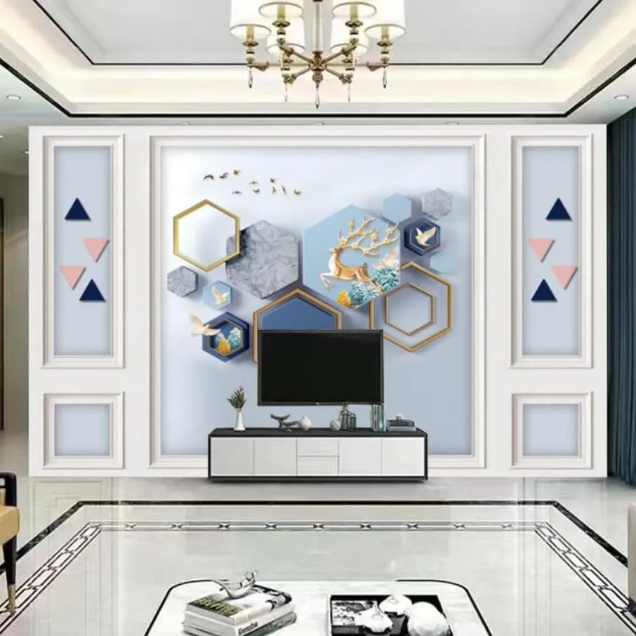 新款壁布背景墙,壁布电视背景墙图