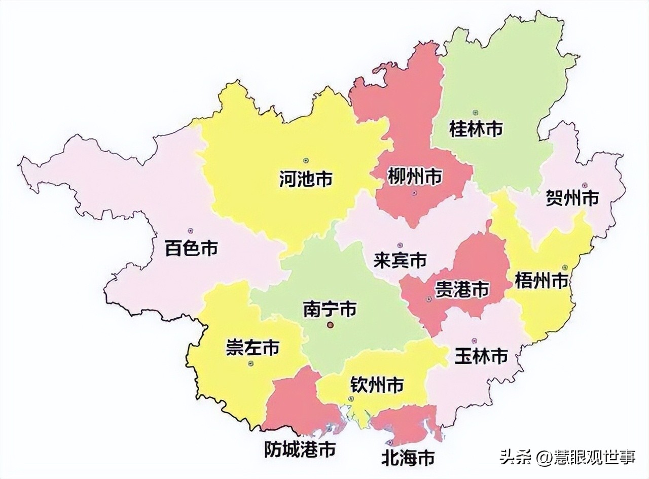 广西各地级市名字由来,广西名称的由来