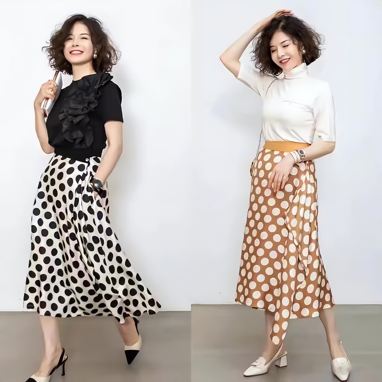 中年女士短发烫小卷,四十多岁女人烫短发小卷好看吗