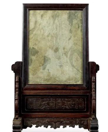 奢石绿屏风隔断,奢石小屏风