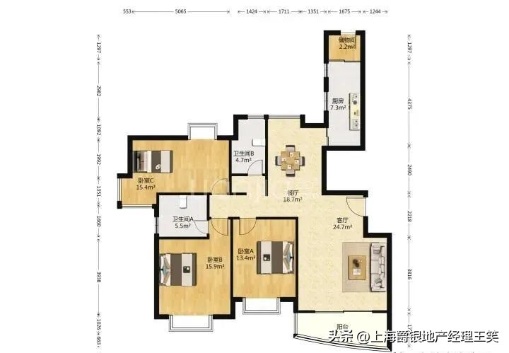 盛世年华经典小户型,盛世年华70多平三房