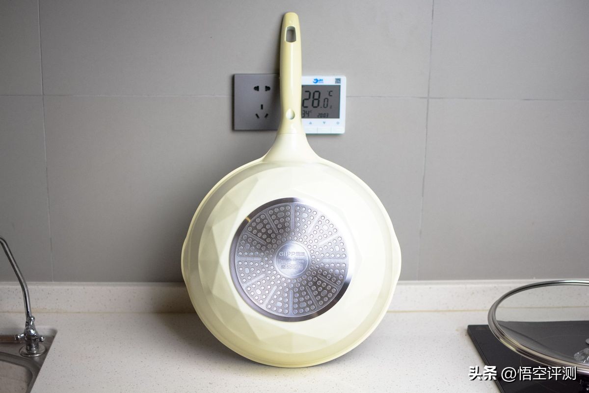 无涂层陶瓷锅不粘锅32cm,平底锅不粘锅推荐陶瓷