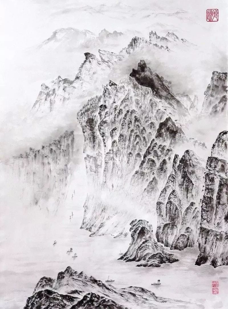 东方美学的中国画神韵,东方水墨画