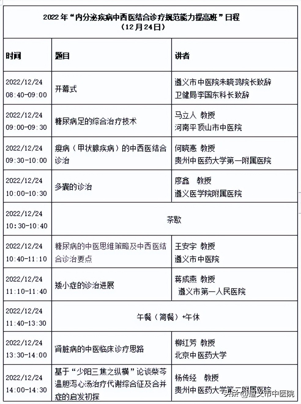 内分泌疾病诊疗培训班,内分泌科专科培训内容