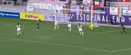 王霜最神奇的一脚球,王霜打进美国留洋第一球原视频