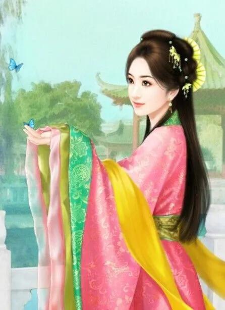 精美手绘手机壁纸古装演员,唐嫣古装高清壁纸