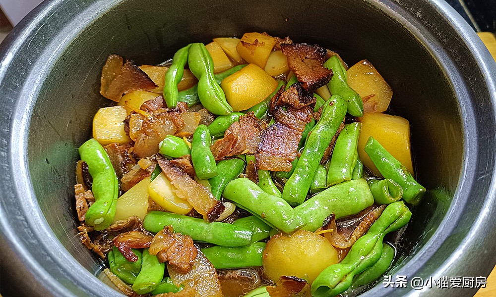乡下洋芋豆角焖饭,洋芋豆角焖饭下饭菜