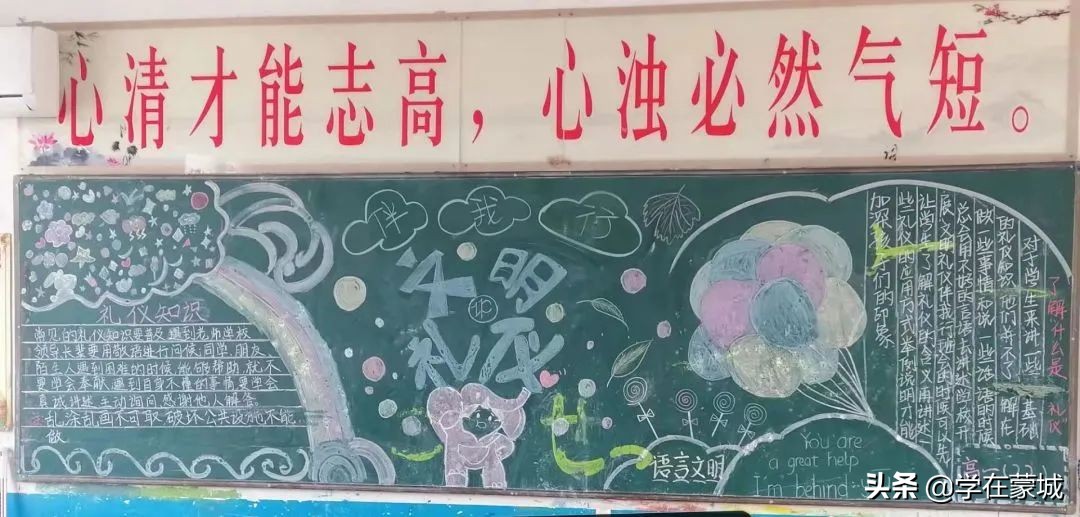 文明礼仪树新风黑板报,讲文明懂礼仪树新风主题表演