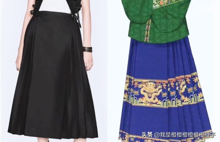 迪奥抄袭马面裙是中国文化输出吗,dior马面裙央媒