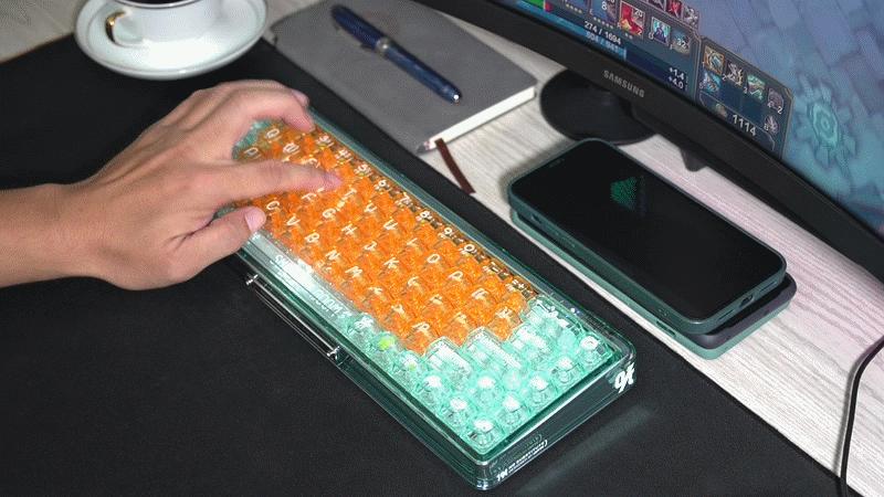 lofree洛斐机械键盘测评,洛斐全透明机械键盘