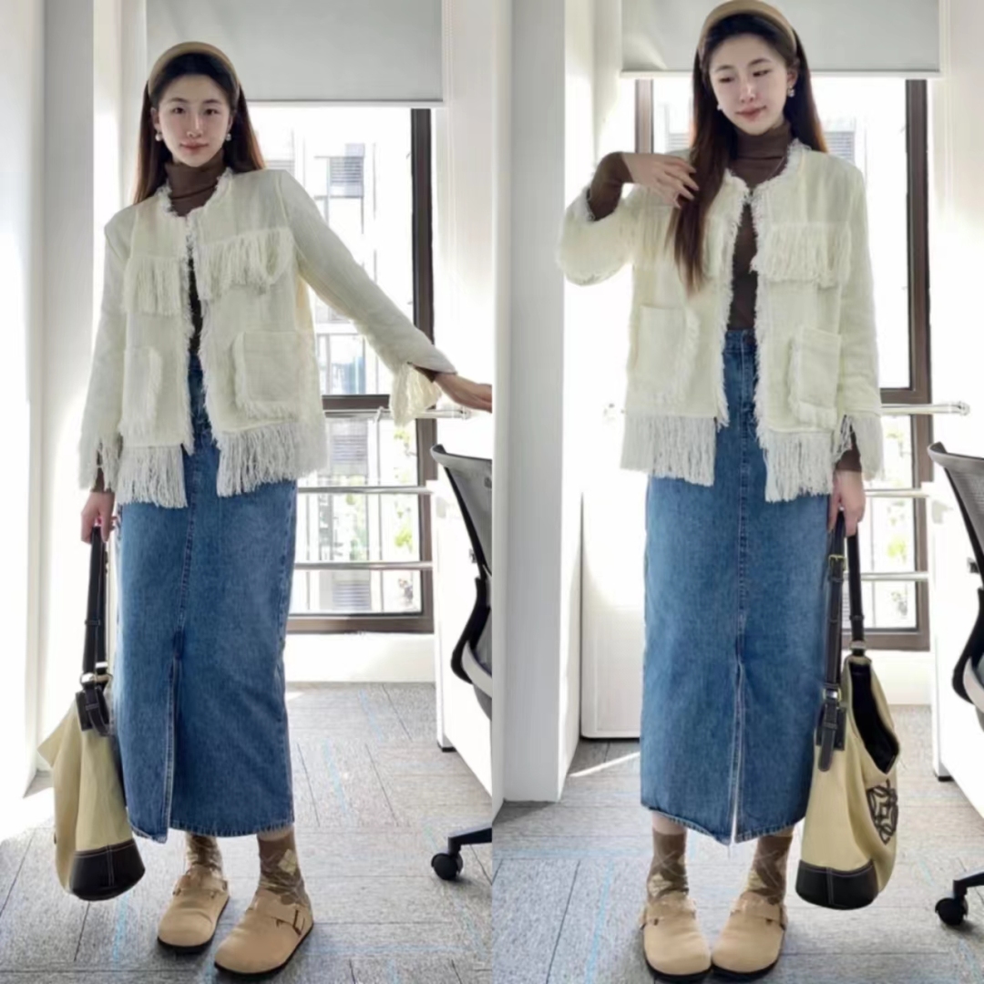 30-40岁洋气外套小香风套装,小香风外套年轻气质搭配