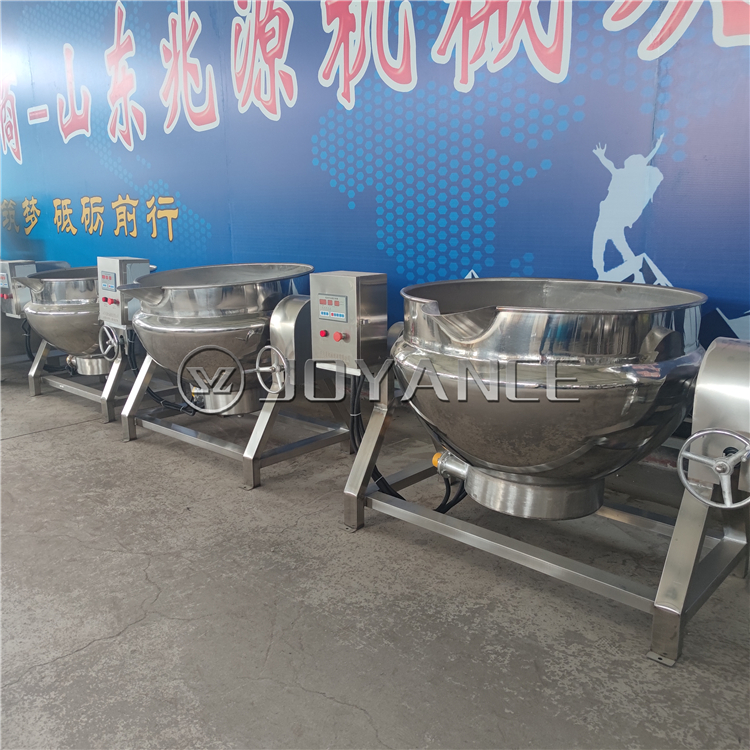 带搅拌蒸汽夹层锅,商用蒸汽夹层锅