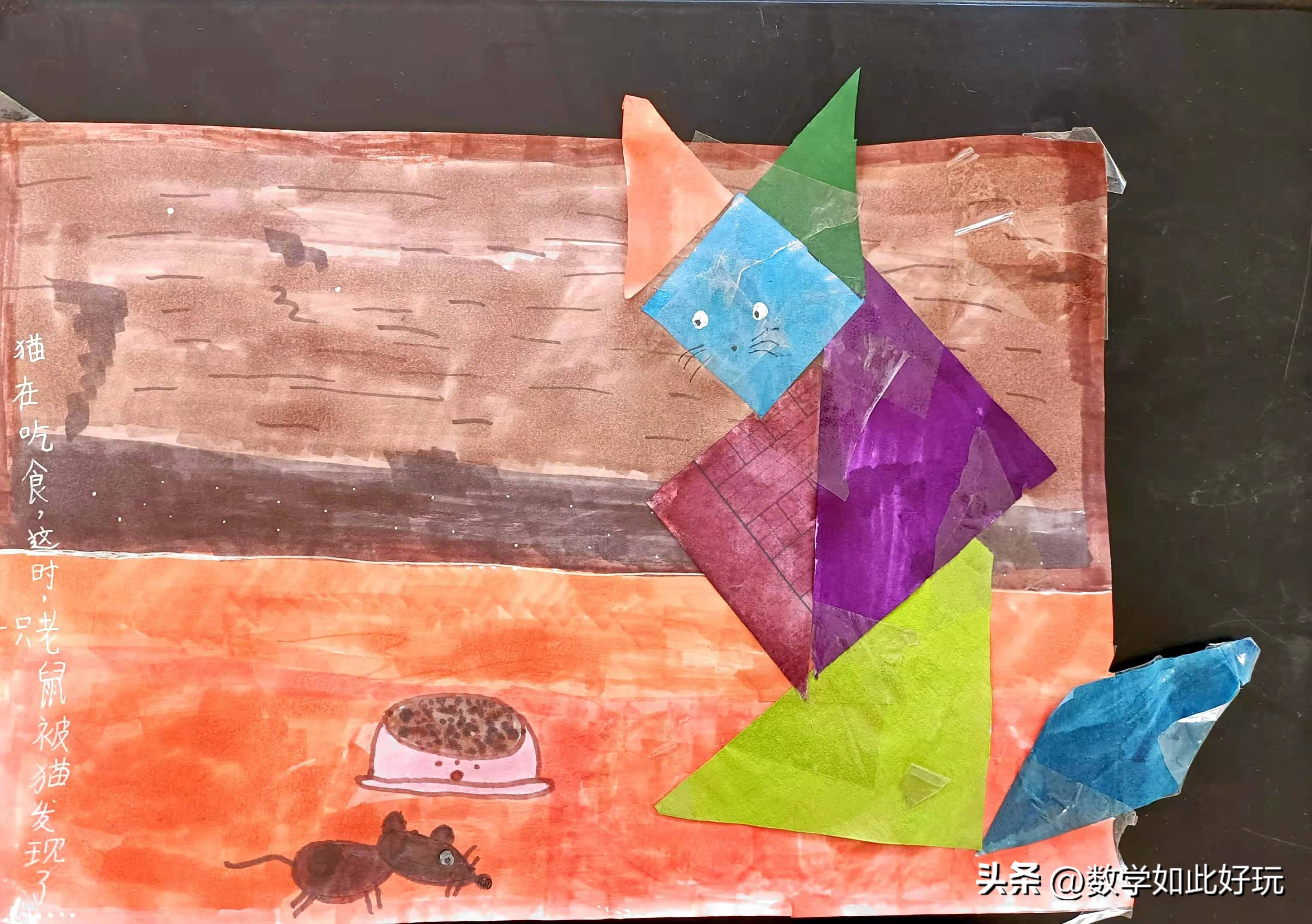 用真正的七巧板拼创意图画讲故事,玩转七巧板创意画可打印