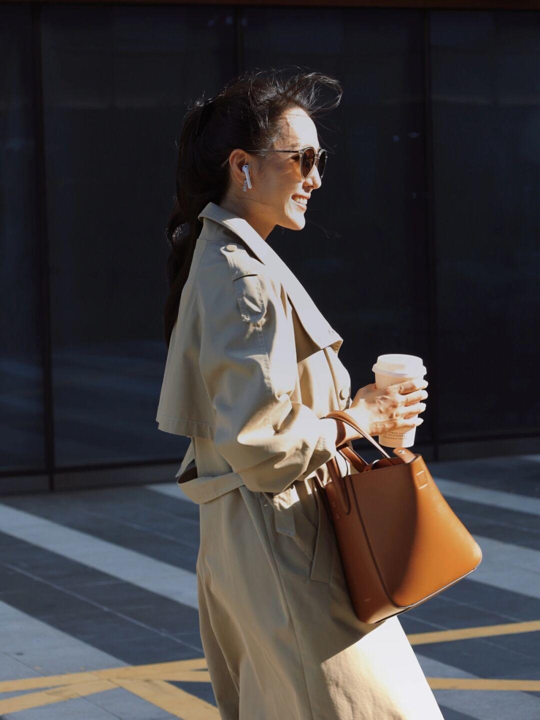 可拼接的风衣,风衣穿搭借鉴