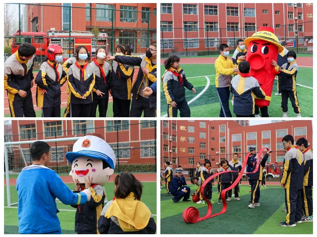 学习贯彻二十大蓝焰青年志愿行系列报道——支队联合市特教学校开展“火焰蓝”牵手“红领巾”一起学雷锋活动