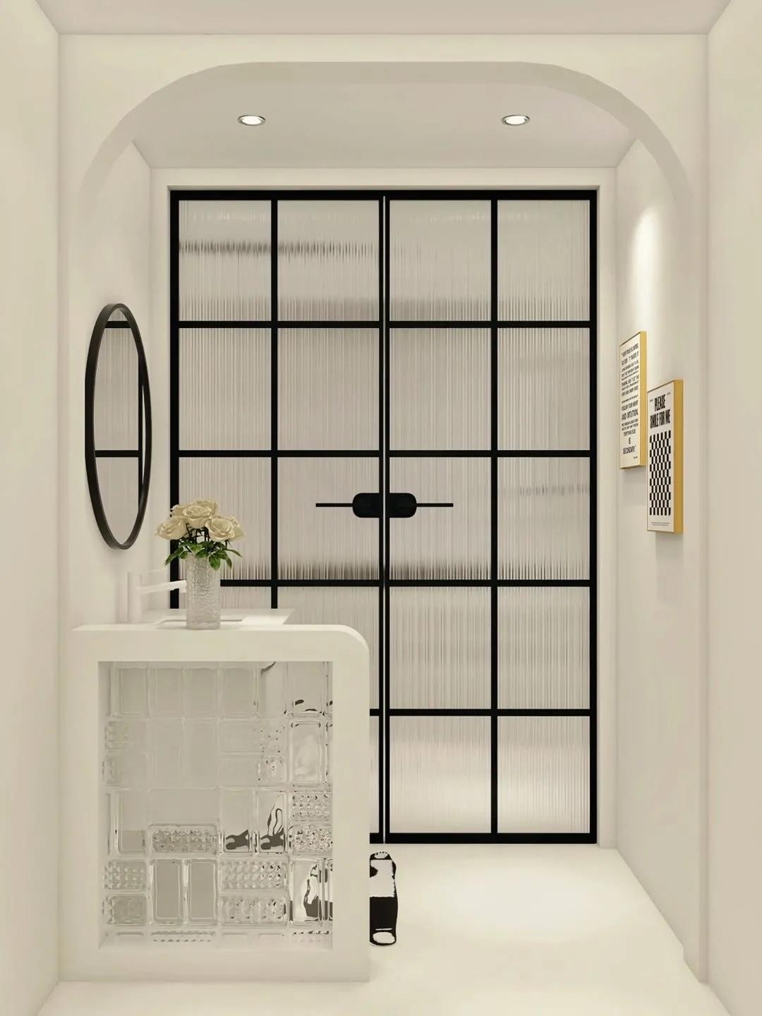 卫生间玻璃隔断做多高,2024年卫生间玻璃隔断最流行款式