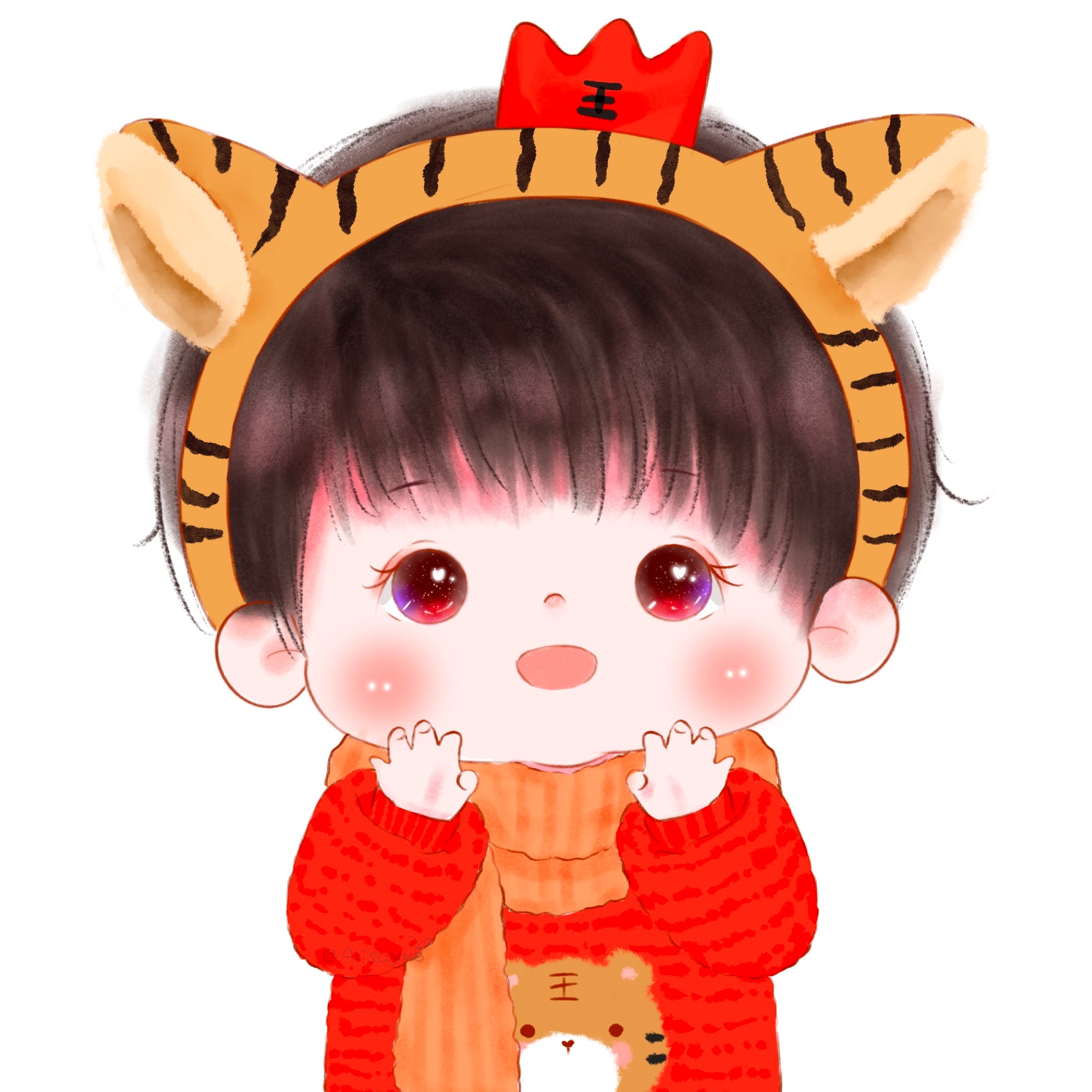 可爱小孩女头搞怪萌娃情头,情侣头像超可爱的萌娃新年情头