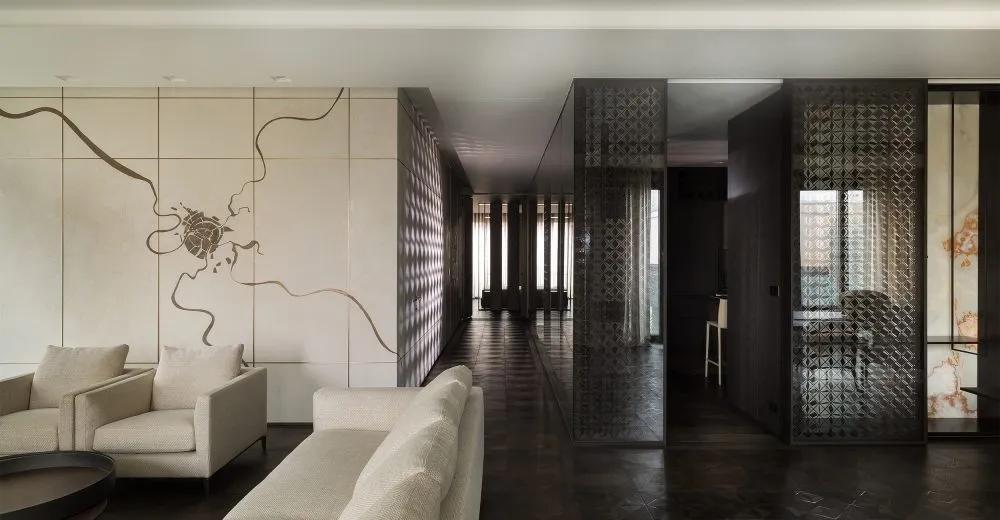 180平现代高级质感大平层,遵义大平层轻奢装修实景高级感