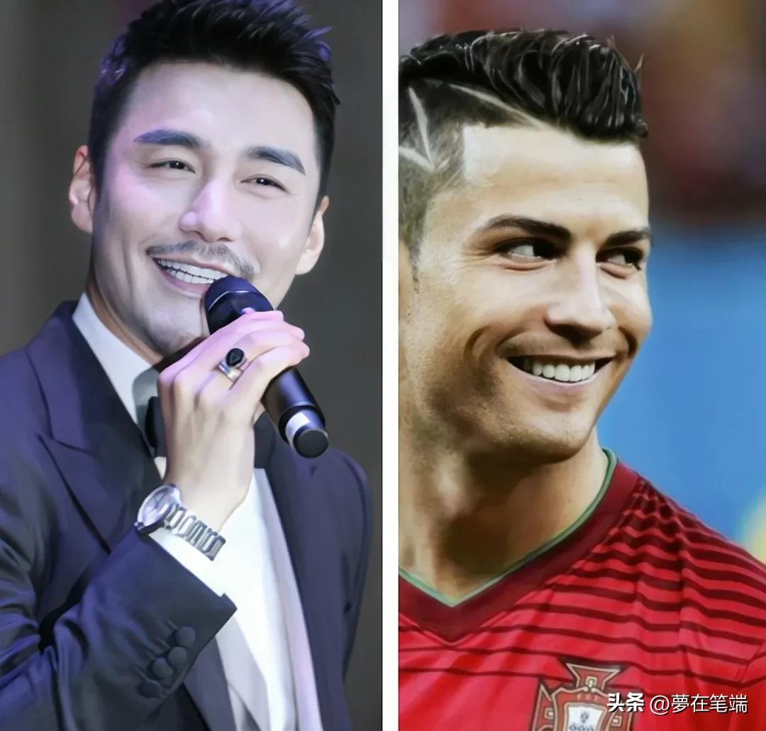 C罗身高187，胡兵身高189，都高大威武，为何二帅笑起来都很媚？