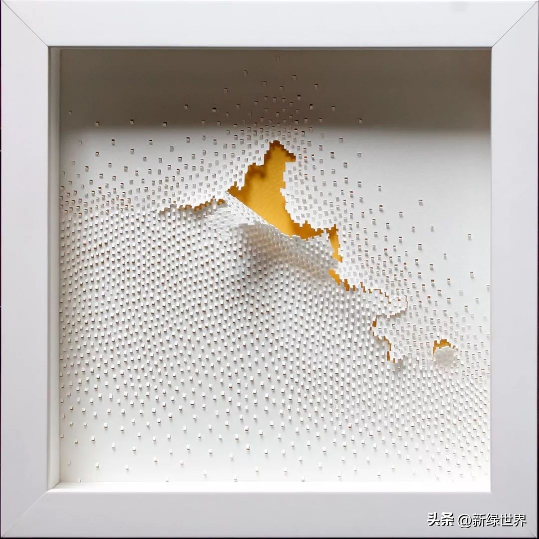 纸艺作品绘画,千变万化的纸艺术作品