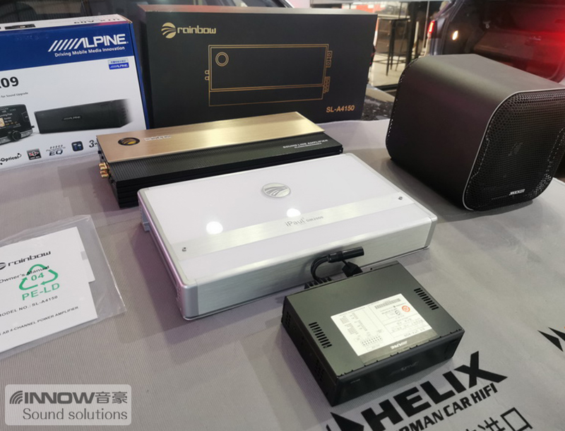 动人节奏上海音豪宝马5系汽车音响改装美国K牌双炮小金刚低音炮